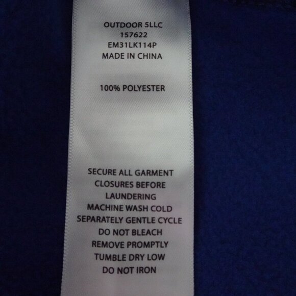 Eddie Bauer Fleece Sherpa Jacket Men’s Size 2XL Black Faux Shearling Full Zip - Picture 7 of 7